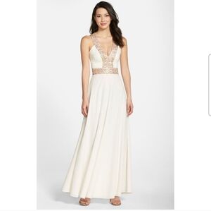 NWT Dress the population Delani sequin maxi dress medium